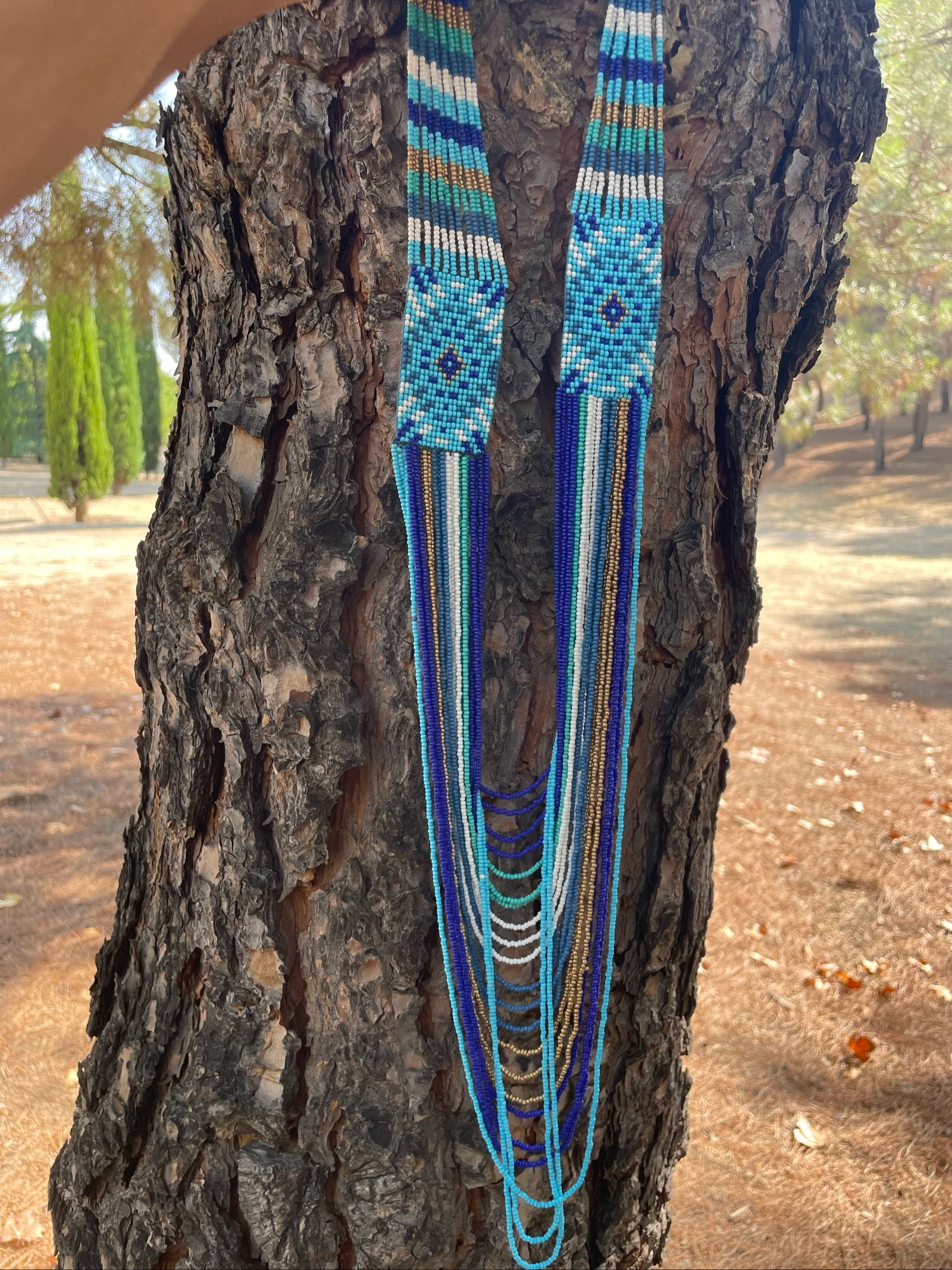 Collar multicuentas artesanal